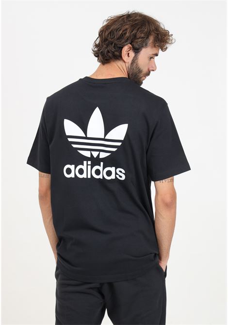 T-shirt a manica corta Adicolor Classics Back+Front Trefoil Boxy nera da uomo ADIDAS ORIGINALS | II5760.